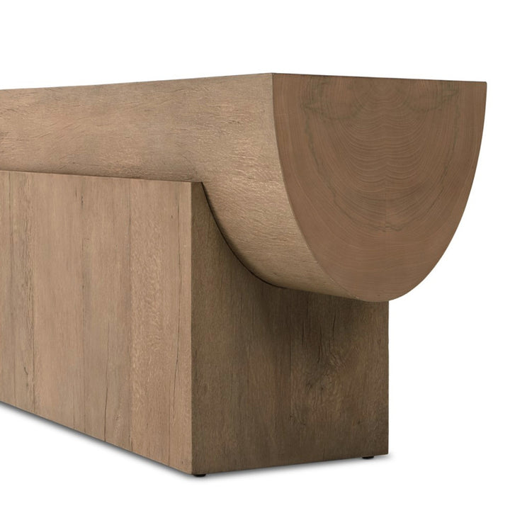 ELBERT CONSOLE TABLE-RUSTIC OAK VENEER